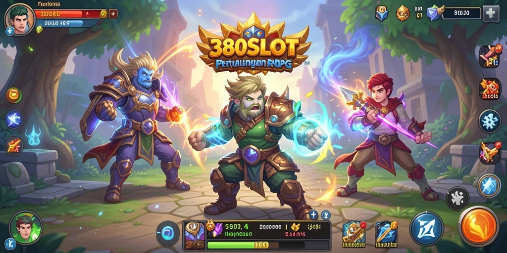 Screenshot gameplay 380SLOT yang menunjukkan aksi pertempuran sangat seru.