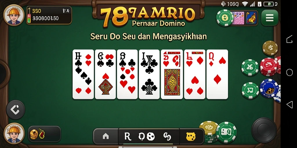 Gameplay seru dari 789RP yang menampilkan keasyikan bermain domino.