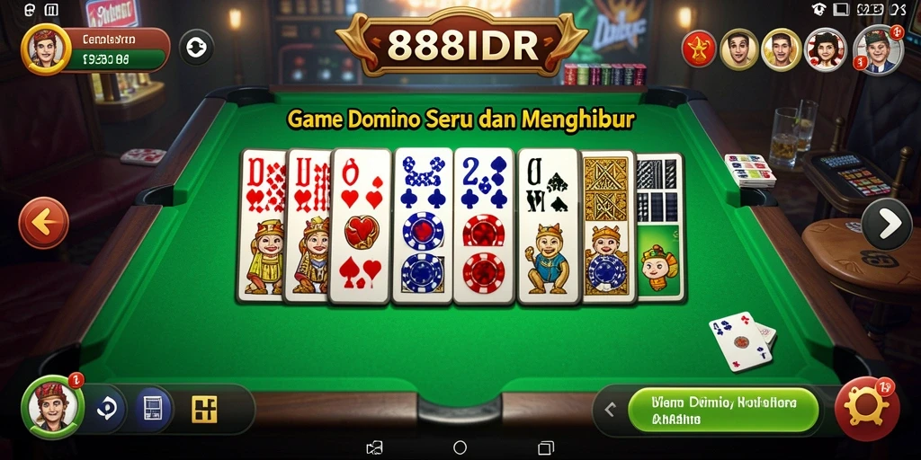 Gameplay seru lengkap dengan tantangan domino mendebarkan.