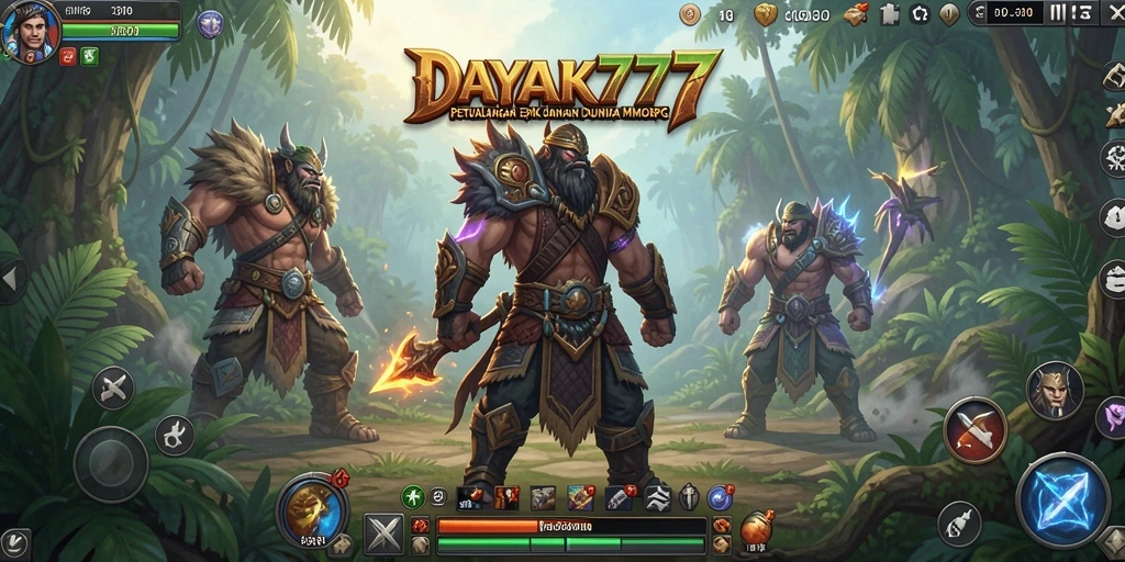 Tangkapan layar gameplay <strong>DAYAK777</strong> yang menunjukkan pertarungan mendebarkan di dunia MMORPG.
