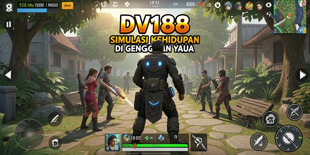 Gameplay mendebarkan dalam DV188 dengan interaksi sosial yang kaya.