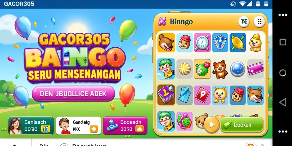 Screenshot GACOR305 menampilkan gameplay Bingo yang seru dan interaktif.