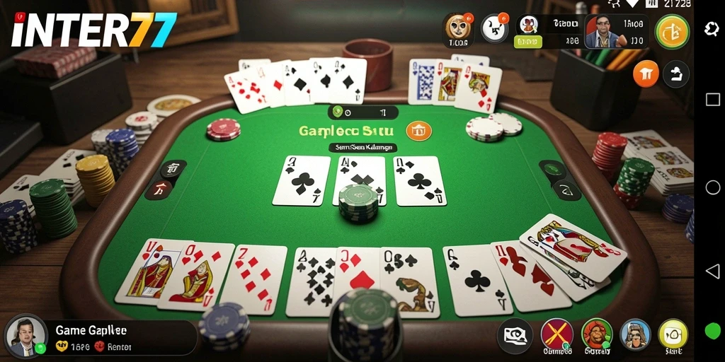 Tampilan menarik dari gameplay Gaple INTER77 yang mengasyikkan.