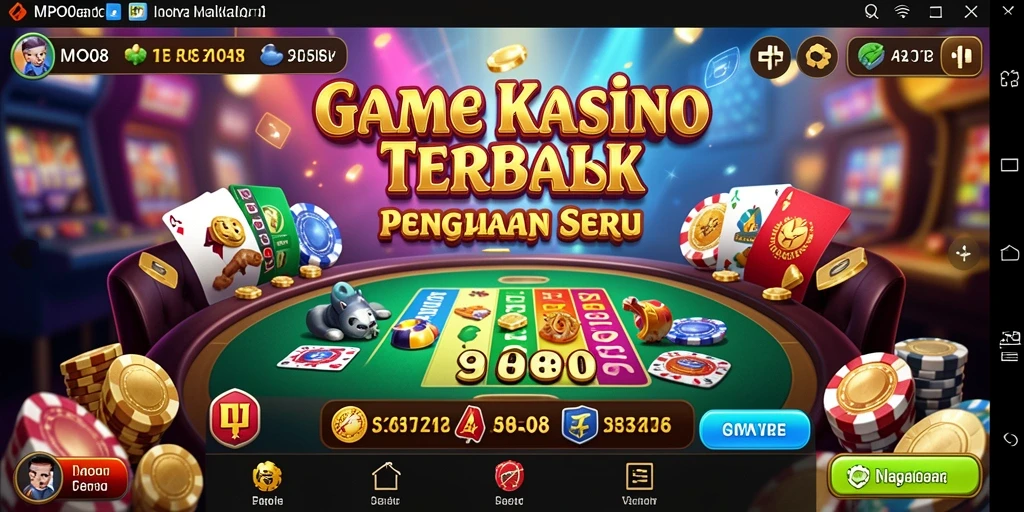 Tampilan gameplay MPO08 yang menarik dengan suasana kasino yang autentik.