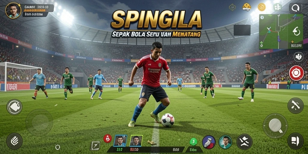 Tampilan dinamis dan menarik dari gameplay SPINGILA yang penuh aksi.