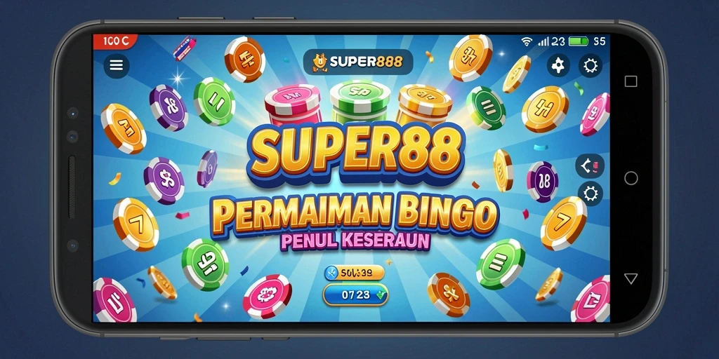Tampilan gameplay Bingo yang seru di SUPER88.