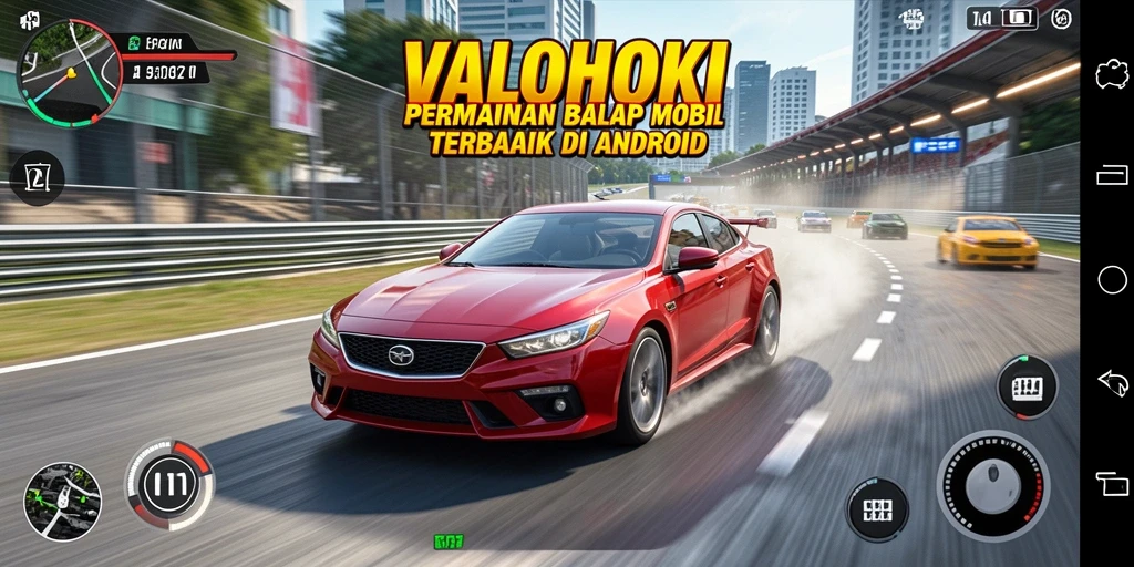 Screenshot menampilkan aksi balap sengit VALOHOKI yang menegangkan.